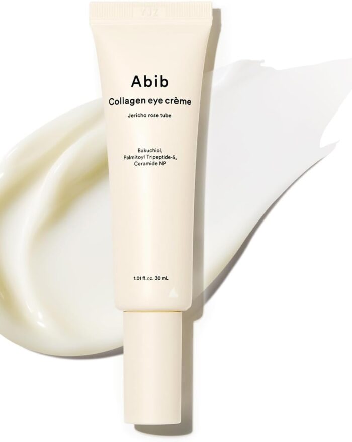 Abib Collagen Eye Crème Jericho Rose Tube for Dark Circles and Puffiness, Under Eye Fine Lines