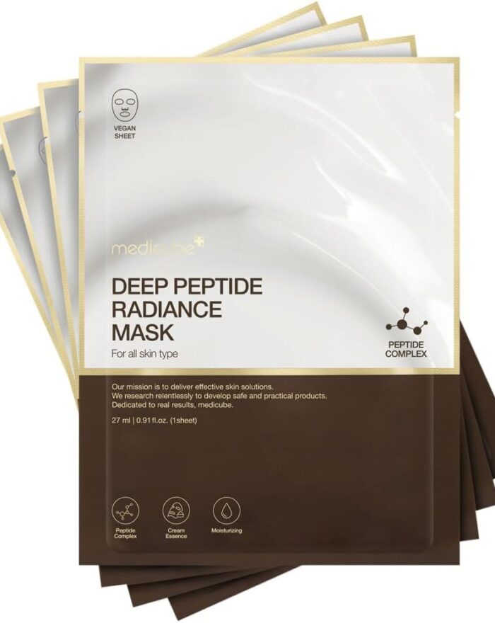 Medicube Deep Peptide Radiance Mask 4 Packs Only,