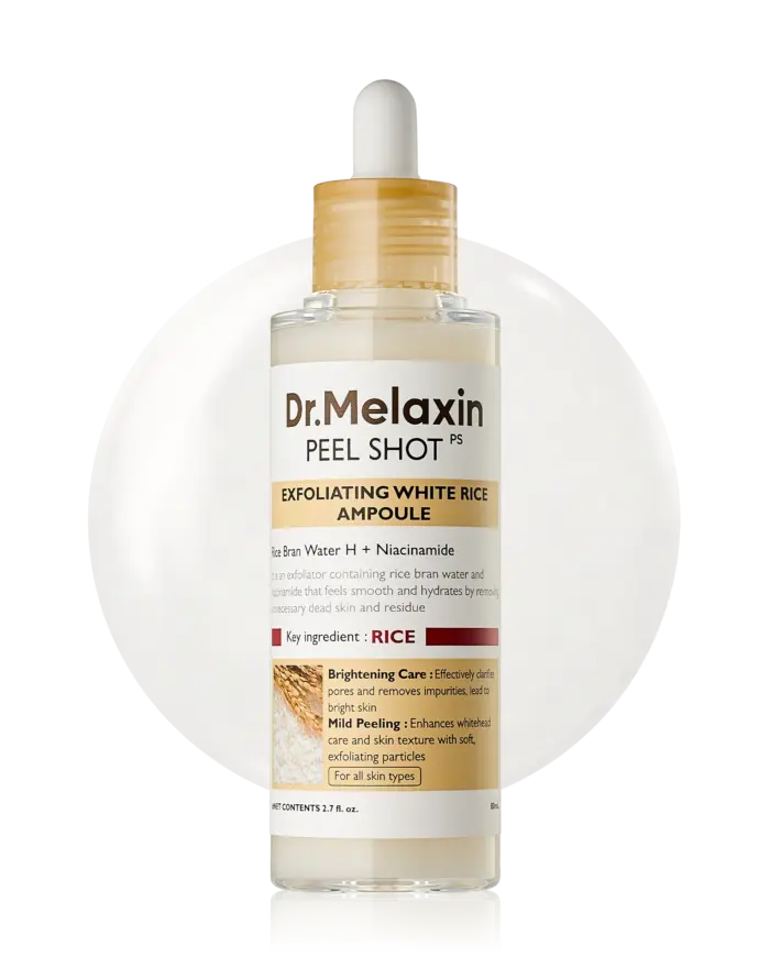 Dr.Melaxin Peel Shot Glow White Rice Peeling Ampoule, 80ml