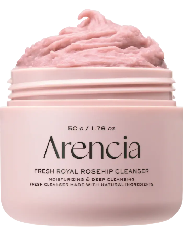Arencia Rosehip Brightening Rice Mochi Face Cleanser & Daily Scrub 125ml,