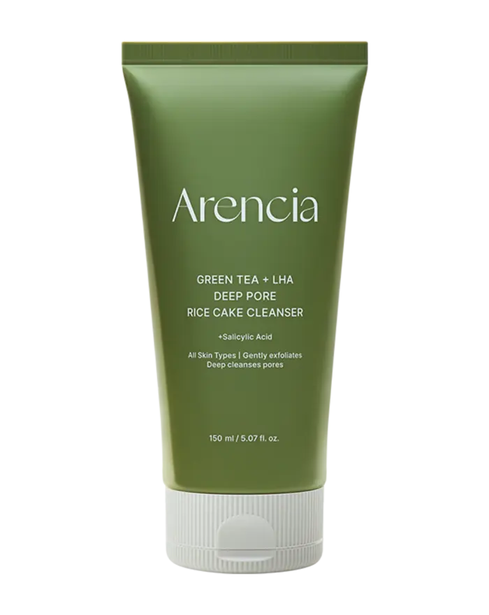 ARENCIA Salicylic Acid, Green Tea + LHA Deep Pore Rice Cake Cleanser