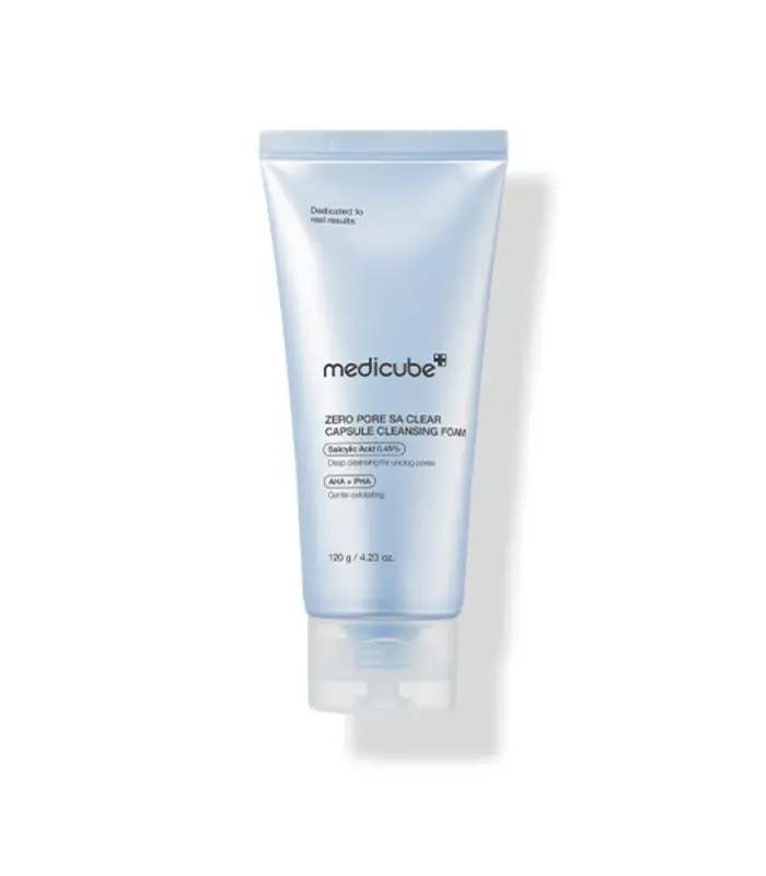 medicube Zero Pore Clear Blue Capsule Facial Cleanser 120 ml,