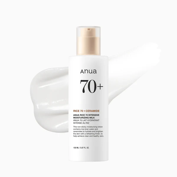 ANUA Rice 70 Intensive Moisturizing Milk, Hydrating Face Lotion 150ml,