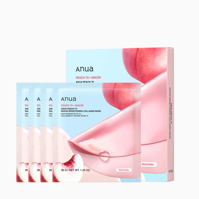 ANUA Peach 70 Niacin Brightening Collagen Mask 38g,