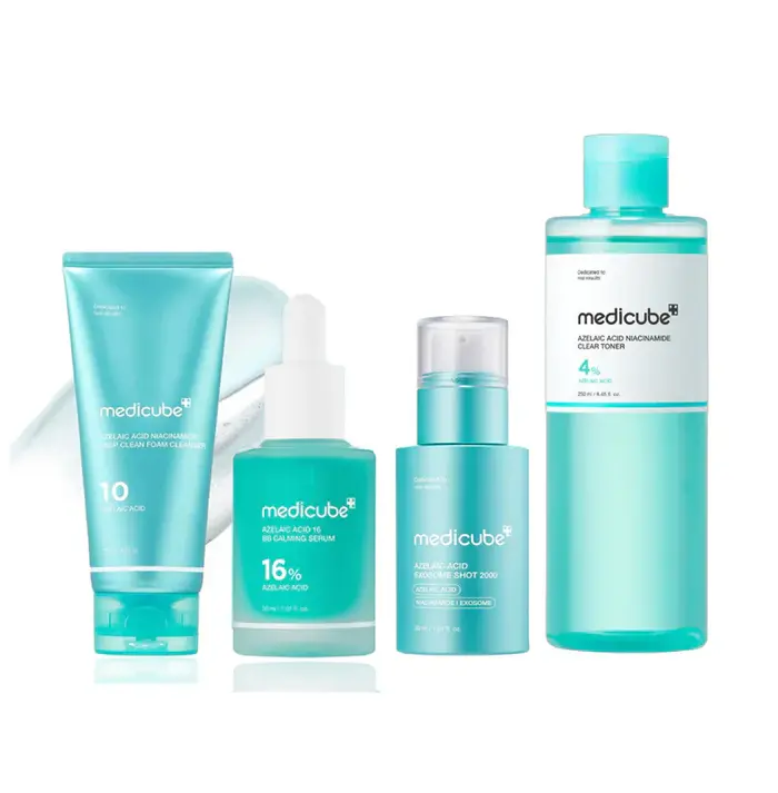 MEDICUBE Azelaic Acid Ultimate Skincare Set – Complete Pore Refining & Glass Skin Routine