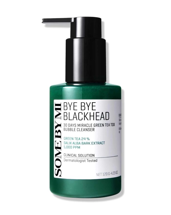 SOME BY MI Bye Bye Blackhead 30 Days Miracle Green Tea Tox Bubble Cleanser – 4.23oz, 120g