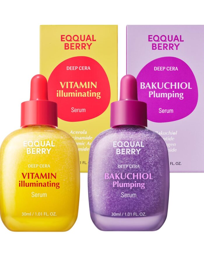 Eqqualberry Bakuchiol & Vitamin C Serum Set