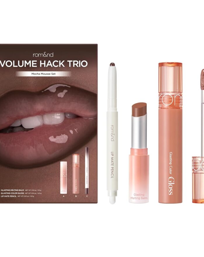 rom&nd Volume Hack Trio Mocha Mousse Lip Set