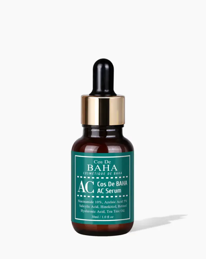 Cos De BAHA Niacinamide10% Azelaic Acid 5% Retinol BHA Tea tree Clear Skin Serum 30ml,