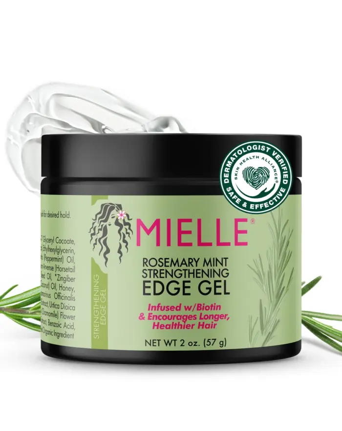 Mielle Organics Rosemary Mint Strengthening Edge Gel For Sleeking And Taming Hair, 57 g