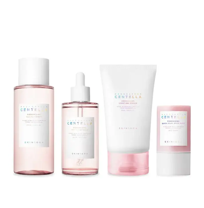 SKIN 1004 Perfect Pore Set - Poremizing Toner, Ampoule, Gel cream and Clay Stick