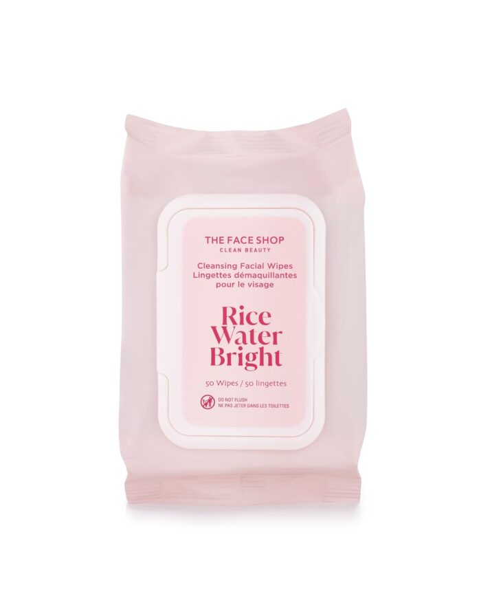 The Face Shop Rice Water Bright Cleansing Wipes 50 wipes,