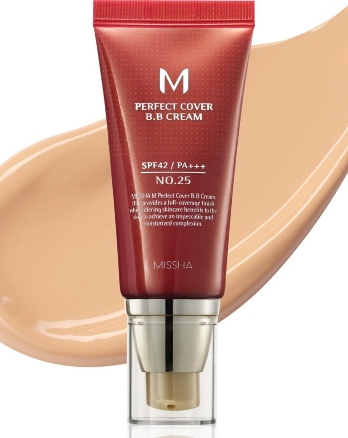 Missha M Perfect Cover BB Cream SPF42/PA+++, No. 25/Warm Beige 50ml,