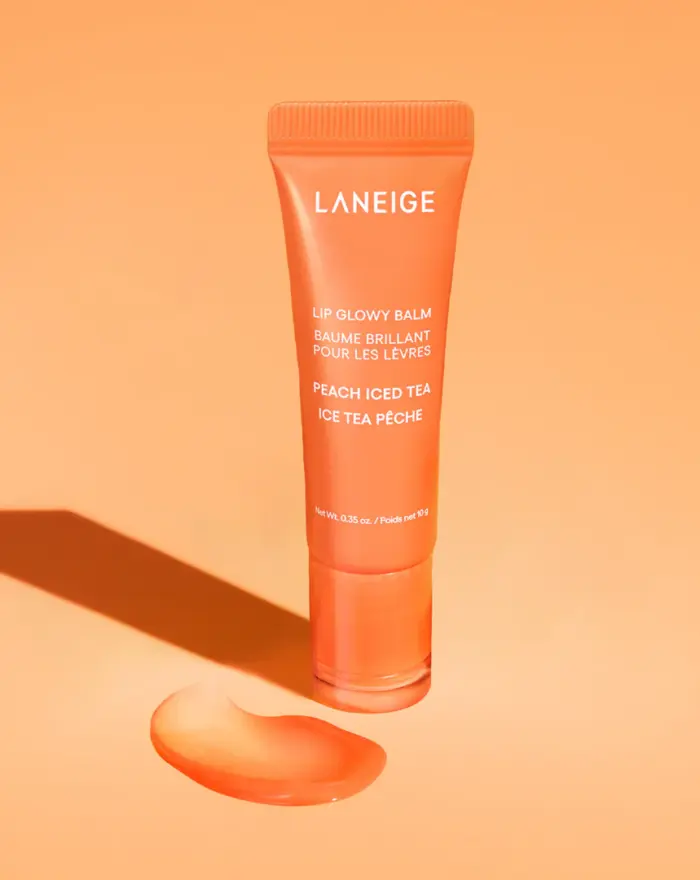 LANEIGE Lip Glowy Balm, Peach Iced Tea Gloss 10ml,