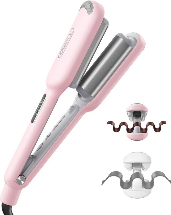 TYMO ROVY Hair Waver Crimper Hair Curler Deep Waver Curling Iron 25mm,